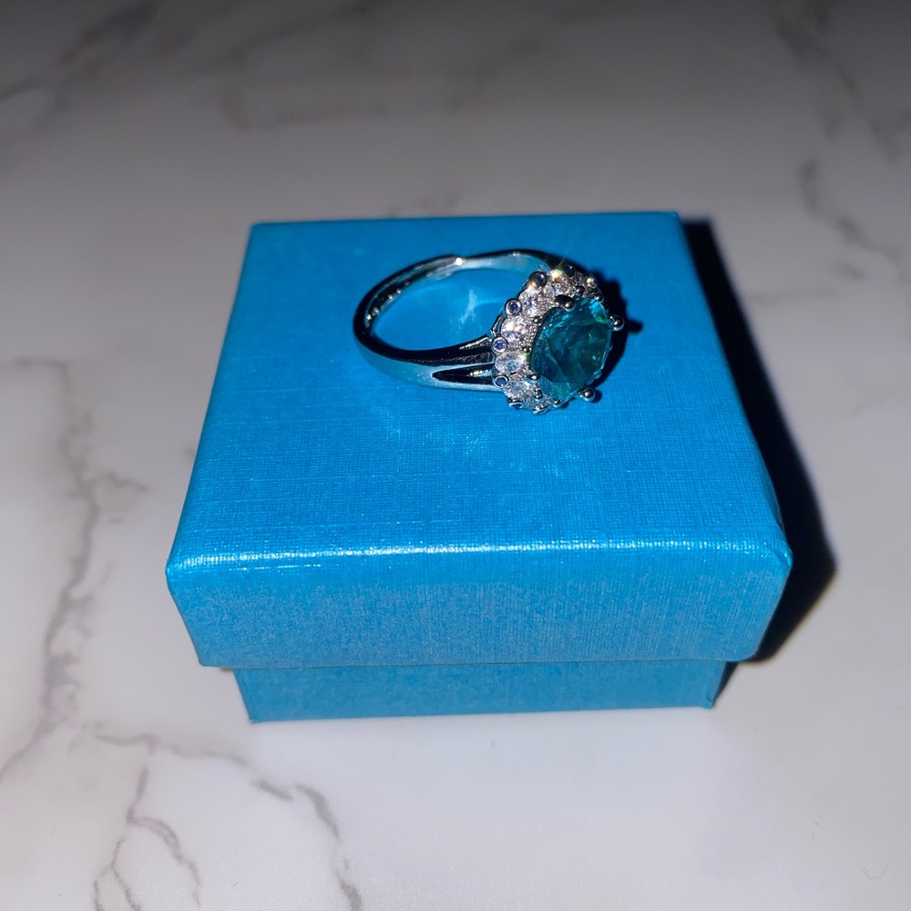 Womens Sterling Silver Adjustable Ring - Silver T… - image 1